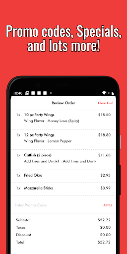 JDs Wings 2 Go Screen 3