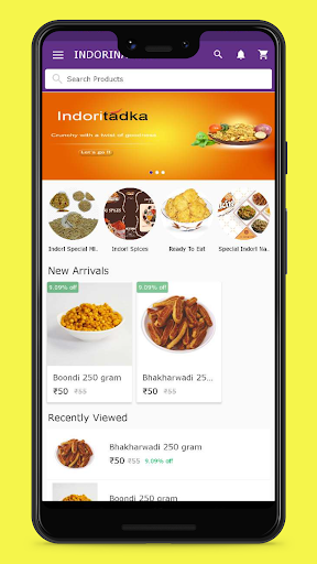 Android application INDORI NAMKIN screenshort