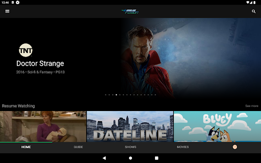 Screenshot of GEUS Fusion TV