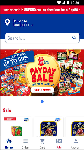 Android application San Miguel Mart screenshort