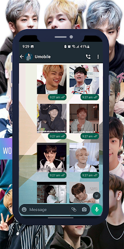 Woojin SKZ Animated WASticker Screen 2