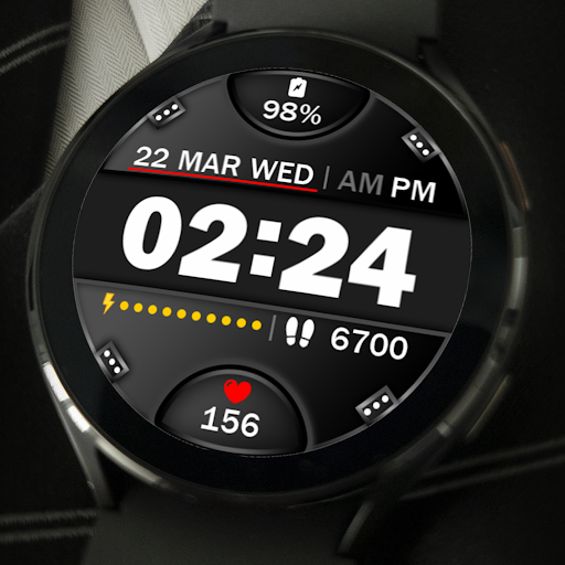 Digital Watch Face Key 015 screenshot 6
