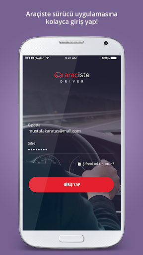 Android application Araçiste Driver screenshort