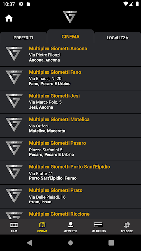 Webtic Giometti Cinema Screen 2