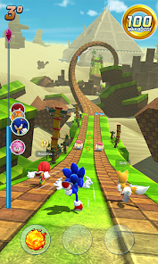 Corrida virtual do Sonic