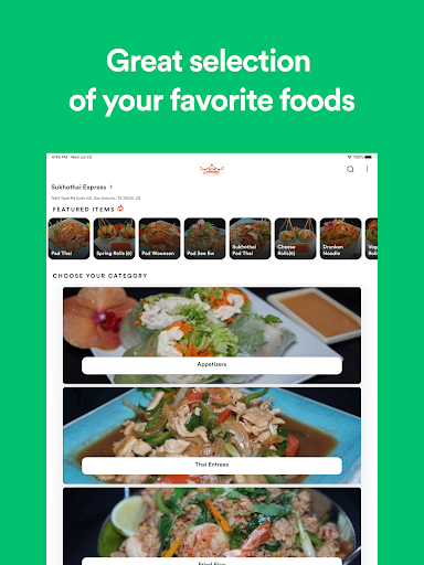 Screenshot of Sukhothai Thai Restaurant