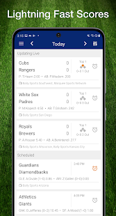 Baseball MLB Live Scores Screenshot