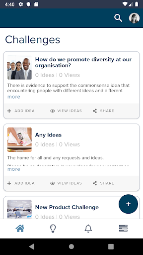 Wazoku Idea App Screen 2