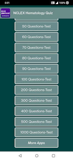 Hematology Quiz Questions Screen 2