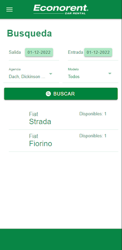 Android application Car Sharing by Econorent screenshort