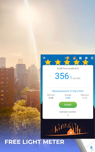 Android application Lux Light Meter - Measure screenshort
