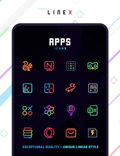 LineX Icon Pack APK v4.5 (PAID Patched) Gallery 4