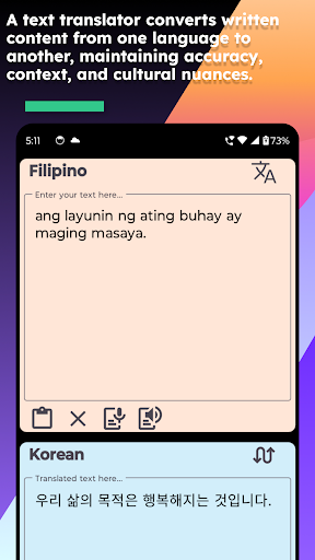 Filipino Korean Translate Screen 3