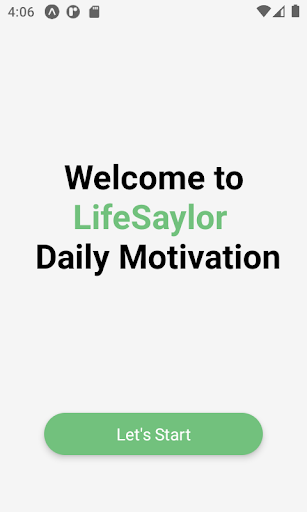 Android application LifeSaylor : Daily Motivation screenshort