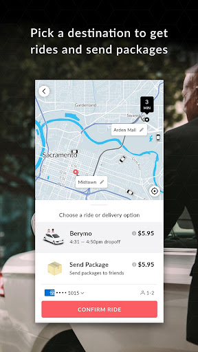 Berymo - Free rides to Places Screen 2