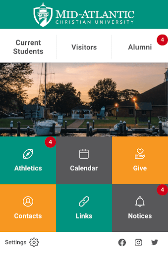 Android application Mid-Atlantic Christian screenshort