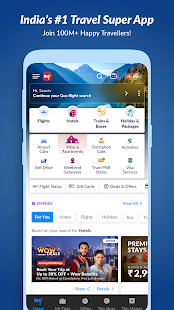 MakeMyTrip: Travel Booking App Screenshot