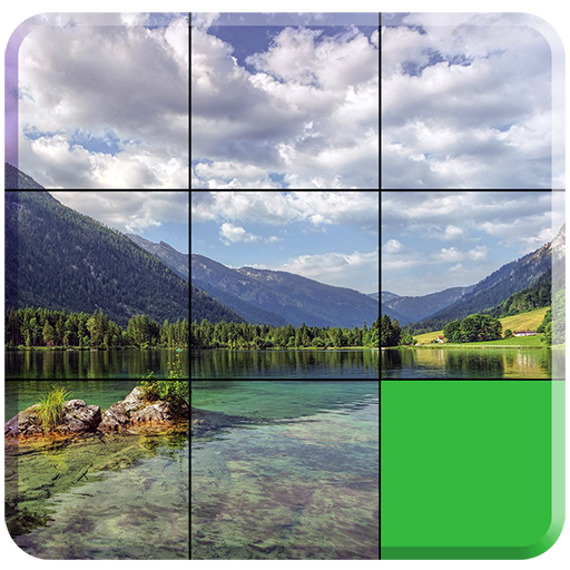 Puzzle deslizante naturaleza logo