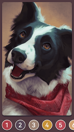 Game screenshot Dog Paint by Number Coloring hack