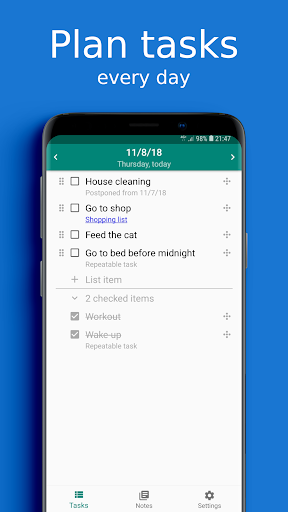 Android application AnyTask screenshort