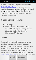 screenshot of R-Beats Loops for GrooveMixer