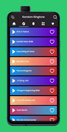 Android application Ringtones screenshort
