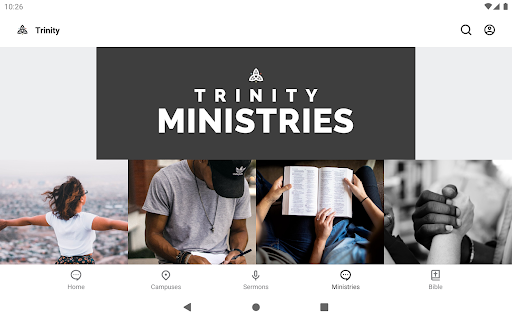 Screenshot of The Trinity Church App