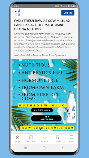 Nutridew Milk Screen 3
