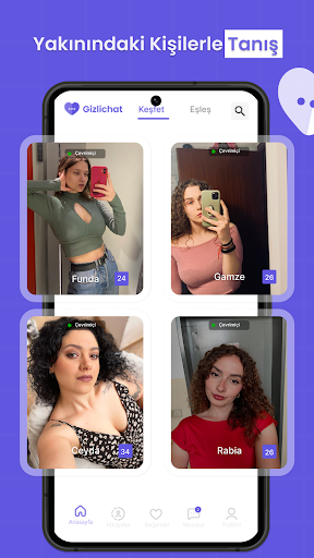 Gizlichat: Flört & Sevgili Bul screenshot 7