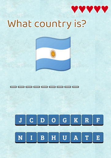 Guess the Country Screen 2