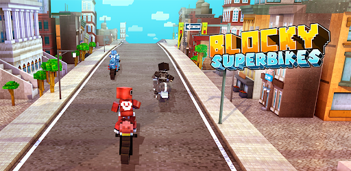 Blocky Superbikes Race Game - Motorcycle Challenge cover