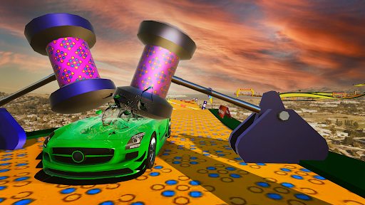 Android application Car Stunt Racer: Mega Ramps 3D screenshort