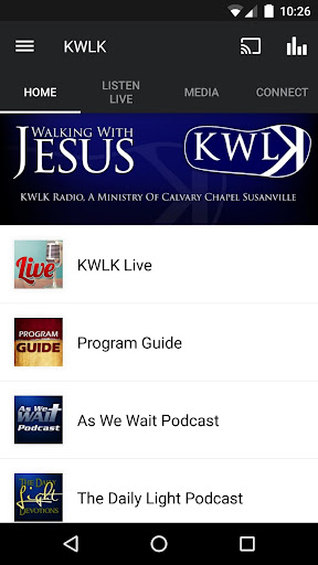 Android application KWLK Christian Radio screenshort