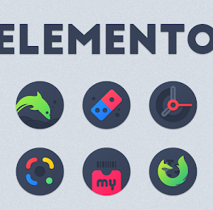 Elemento dark Icon Pack v1.4.0 build 11 [Patched]