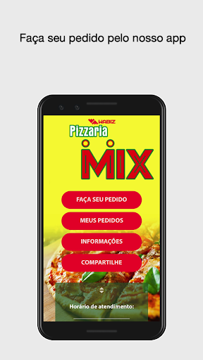 Android application Pizzaria Mix JJ screenshort