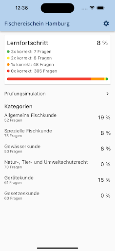 Android application Fischereischein Hamburg screenshort