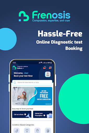Android application Frenosis - Book Lab test 24x7 screenshort