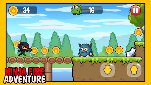 Android application Ninja Fire Adventure screenshort