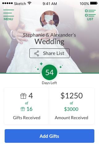 NFM Gift Registry Screen 2