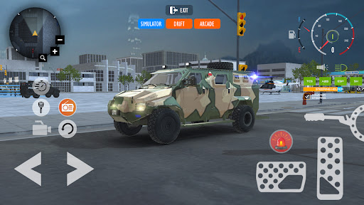 Android application Police Car Armored Cop Car Sim screenshort
