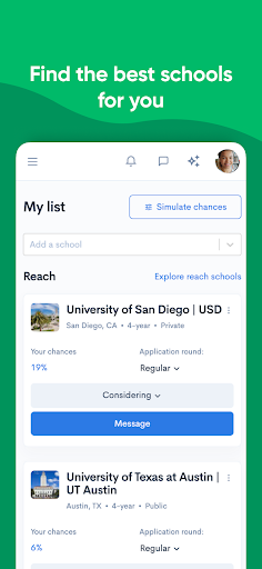 CollegeVine Screen 3