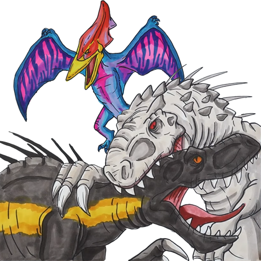 How to draw Jurassic World