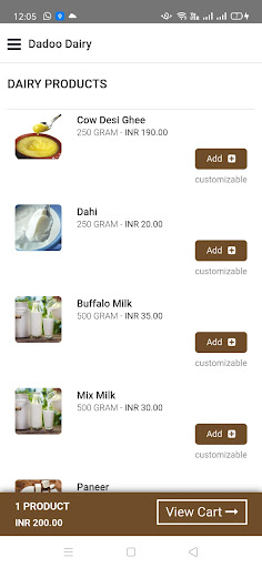 Dadoo Dairy Screen 3