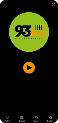 Android application Rádio 93FM Guarapuava screenshort