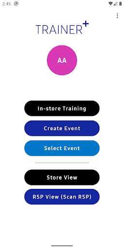 Samsung Trainer App Screen 2
