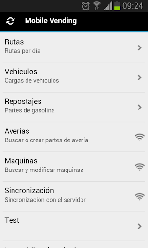 Android application mVending screenshort