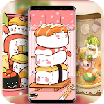 Cover Image of Download Cartoon Food Live Wallpaper & Launcher Themes 1.1.9 APK