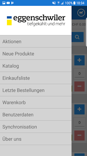 Android application Eggenschwiler-Shop screenshort