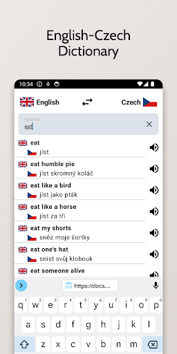 Android application Czech-English Dictionary screenshort