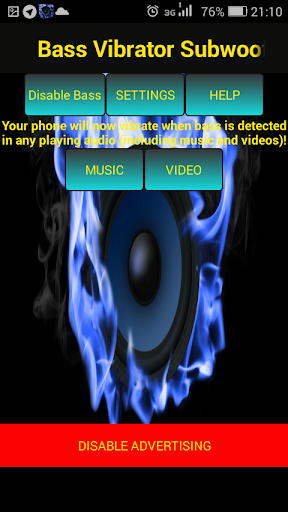 Android application Video and Music Bass screenshort